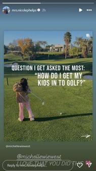 Screenshot of Nicole Phelps' Instagram story (@mrs.nicolephelps/ig)